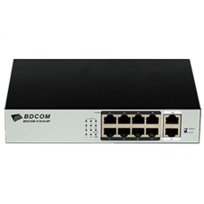 BDCOM S1010-8P Switch unmanaged 8 ports 100M POE, 2 ports 100M