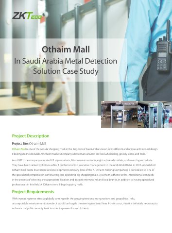 Couverture du document ZKTeco : Othaim Mall