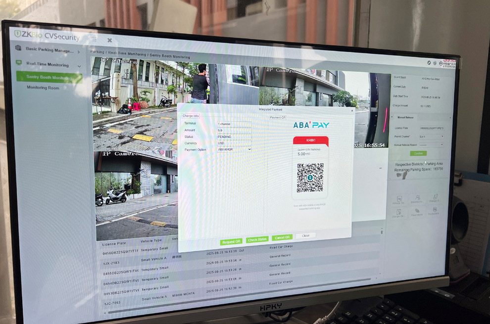 الصورة 3 من دراسة حالة ZKTeco: إدارة مواقف السيارات لمجمع R&F City في كمبوديا
