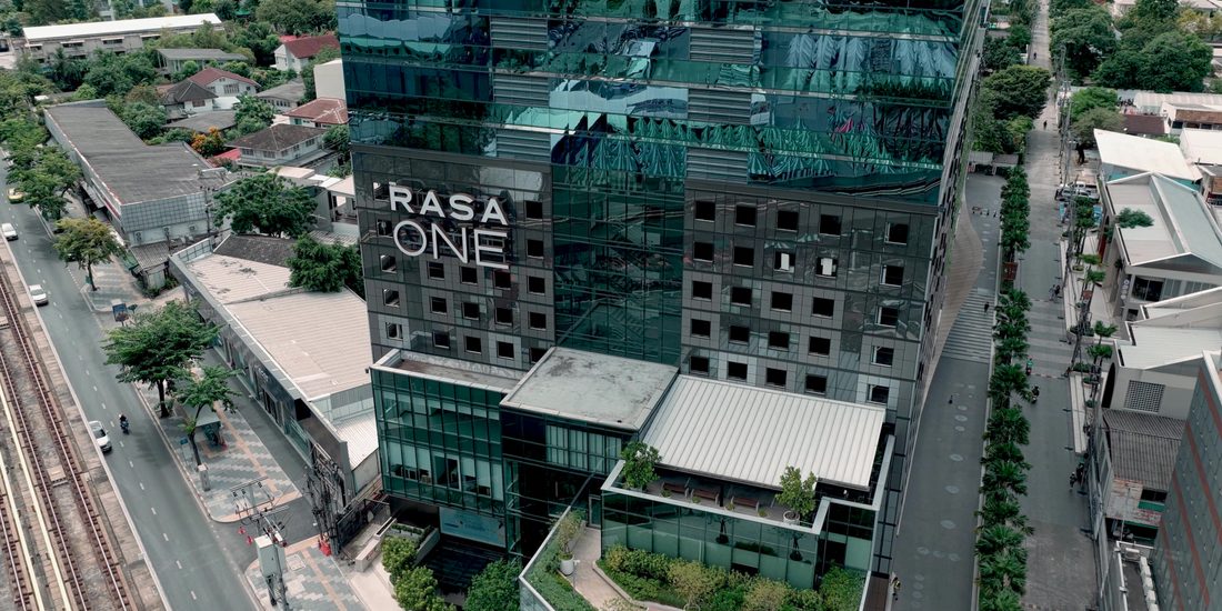 Image de l'étude de cas Hikvision : RASA ONE à Bangkok : complexe de bureaux avec parking, contrôle d'accès et ascenseurs Hikvision
