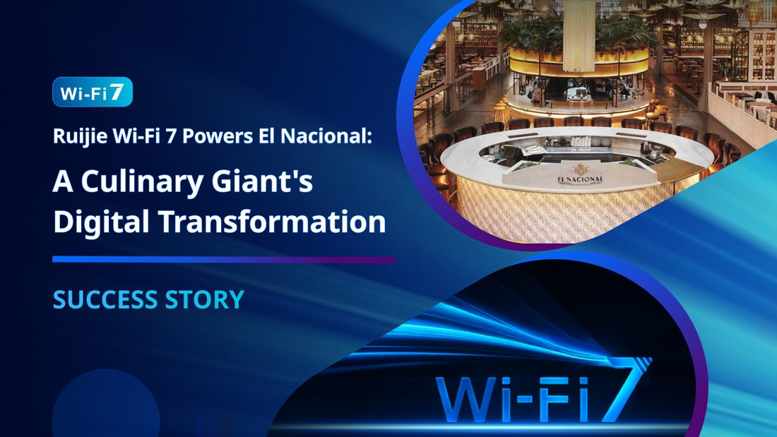 صورة دراسة حالة Ruijie: El Nacional (إسبانيا): Wi-Fi 7 لمطعم كبير في Barcelona بنقاط وصول RG-RAP73Pro