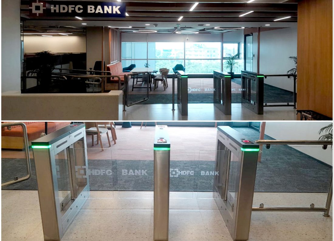 صورة دراسة حالة ZKTeco: التحكم في الدخول بحواجز SBTL700 وSBTL720 في المكتب الإقليمي لبنك HDFC بكولكاتا (الهند)