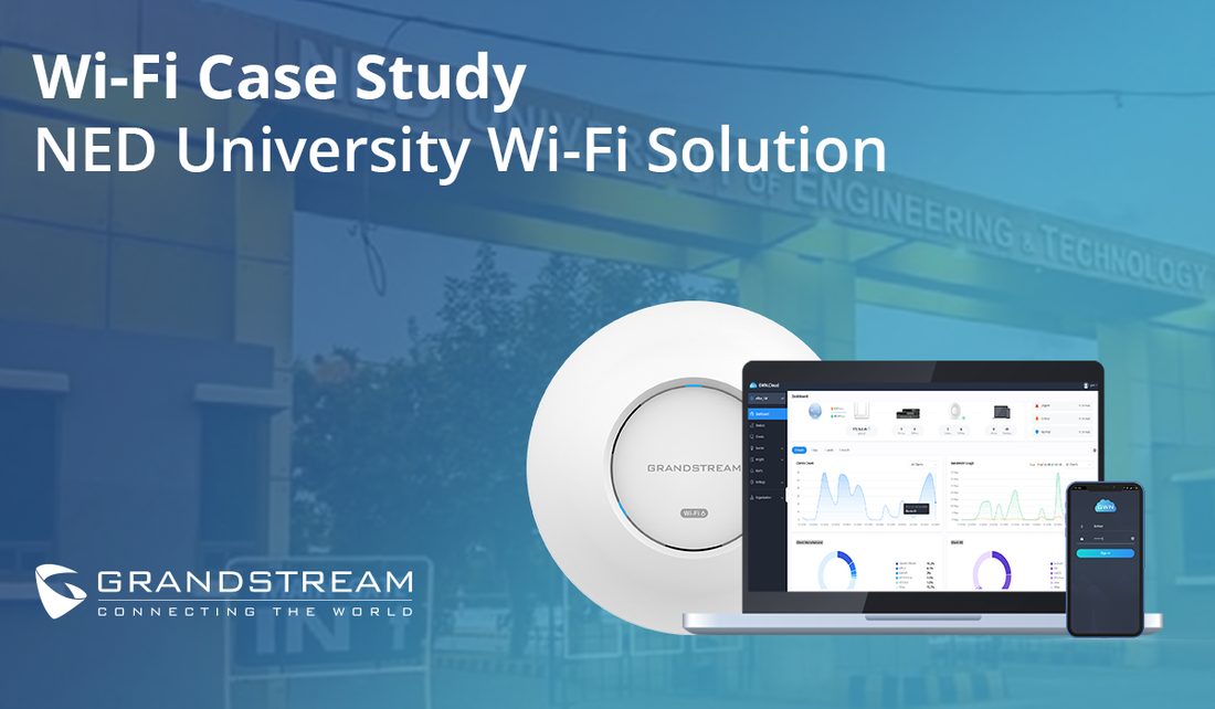 Image de l'étude de cas Grandstream : Université NED à Karachi (Pakistan) : Wi-Fi du campus avec gestion centralisée GWN Manager