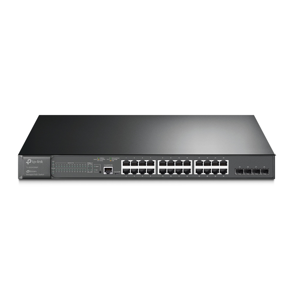 TL-SG2438MP TP-Link - Switch JetStream 28 ports Gigabit L2, 24 ports PoE+