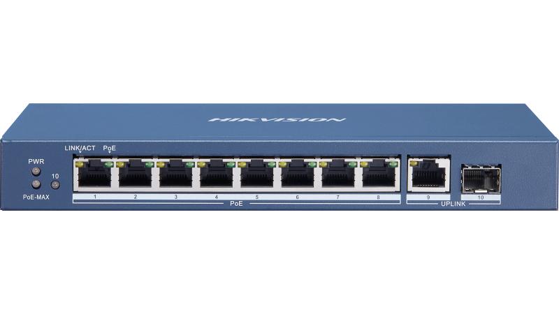 DS-3E0510P-E/M Hikvision - سويتش PoE ‏8 منافذ Gigabit