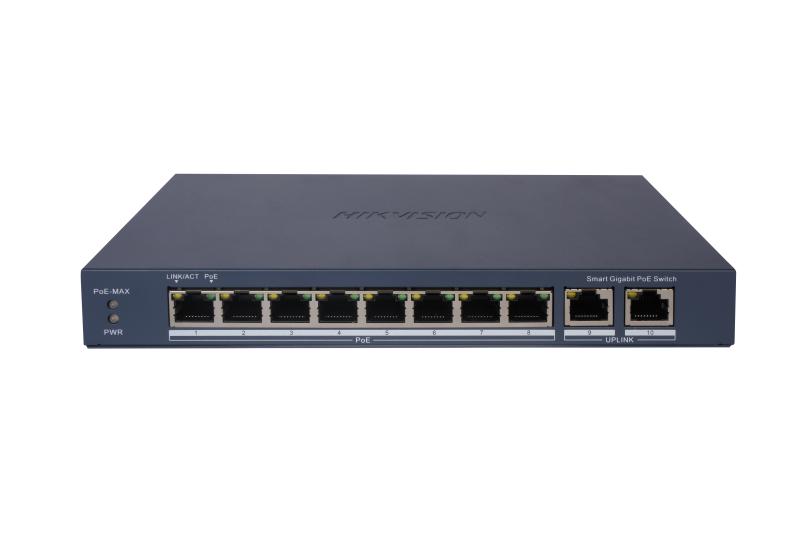 DS-3E1510P-E Hikvision - سويتش PoE ذكي 8 منافذ Gigabit