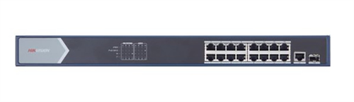 DS-3E0518P-E Hikvision - Switch PoE 16 ports Gigabit, 1 port fibre optique