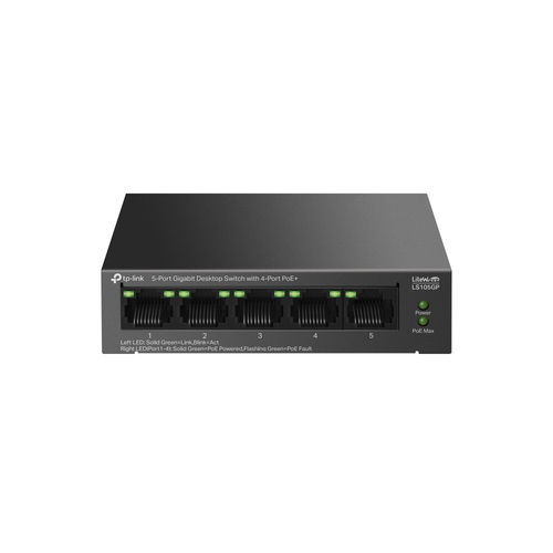 LS105GP TP-Link - سويتش PoE ‏5 منافذ Gigabit