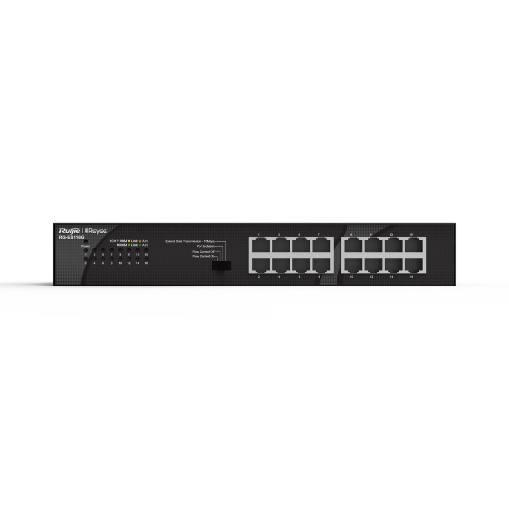 RG-ES116G Ruijie - Switch de bureau 16 ports 10/100/1000 Mbps