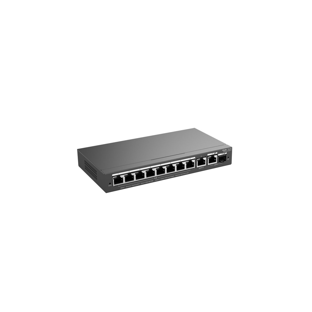 RG-ES210GS-P Ruijie - Switch PoE+ smart 10 ports Gigabit, 1 SFP, 120 W