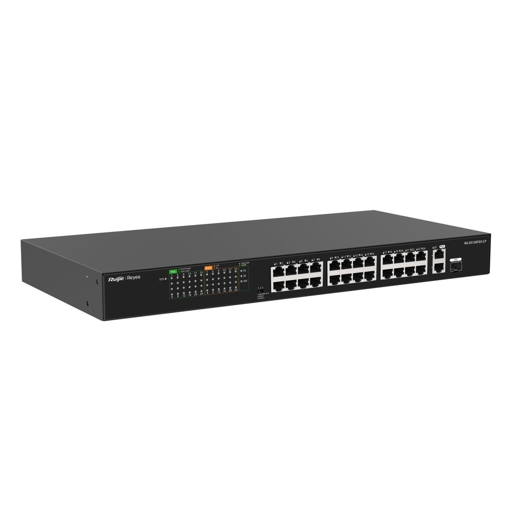 RG-ES126S-LP Ruijie - Switch PoE non administrable 24 ports 10/100 Mbps