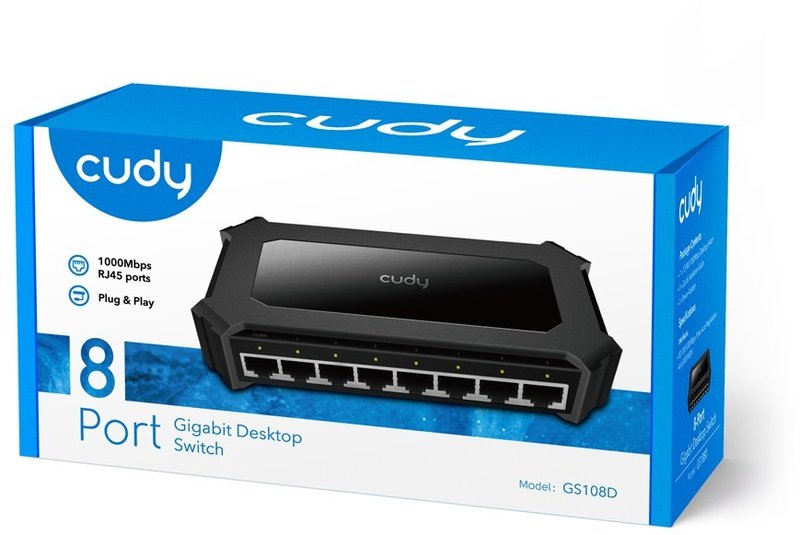 GS108D Cudy - Switch de bureau 8 ports Gigabit