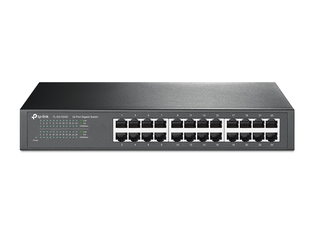 TL-SG1024D TP-Link - Switch Gigabit 24 ports de bureau ou rackable