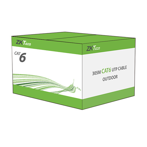 XL600-CPR-B ZKTeco - كابل شبكة UTP Cat 6 خارجي، 305 m