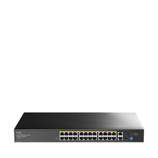 FS1026PS1 Cudy - Switch PoE+ 24 ports 10/100 Mbps, 2 ports Gigabit, 1 SFP, 300 W