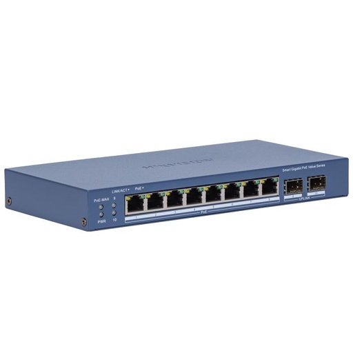 DS-3E1510P-EI/M Hikvision - سويتش PoE ذكي 8 منافذ Gigabit