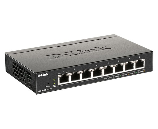 DGS1100-8P V2 D-Link - سويتش PoE ‏8 منافذ Gigabit