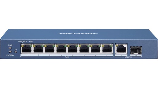 DS-3E0510P-E/M Hikvision - سويتش PoE ‏8 منافذ Gigabit