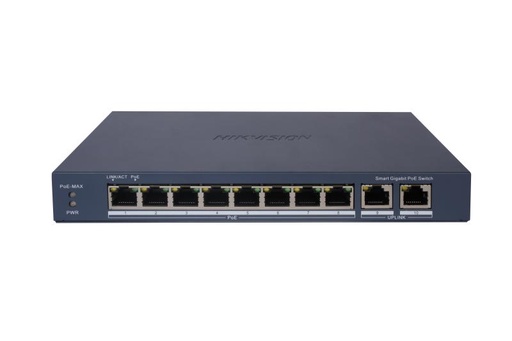 DS-3E1510P-E Hikvision - سويتش PoE ذكي 8 منافذ Gigabit