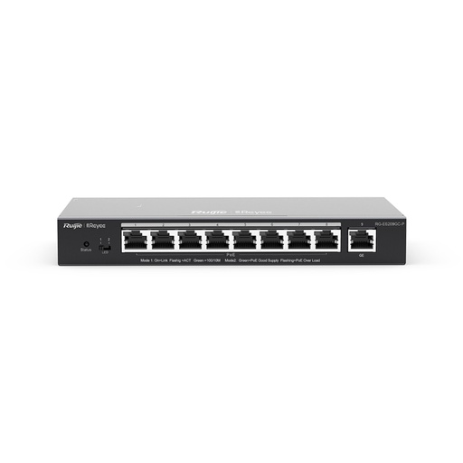 RG-ES209GC-P Ruijie - Switch PoE smart 9 ports Gigabit