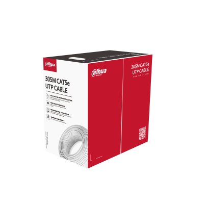PFM922I-5EUN-C Dahua - كابل شبكة UTP Cat 5e متوافق مع PoE، 305 m