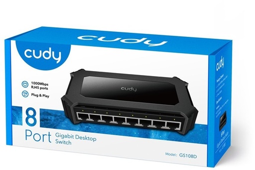 GS108D Cudy - Switch de bureau 8 ports Gigabit